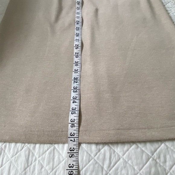 Worthington Knits 2 Piece Skirt Set Beige Long Sleeve with Maxi Skirt Size M - Picture 15 of 16